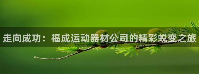 好博体育官网下载招商电话号码是多少：走向成功：福成运动器材公