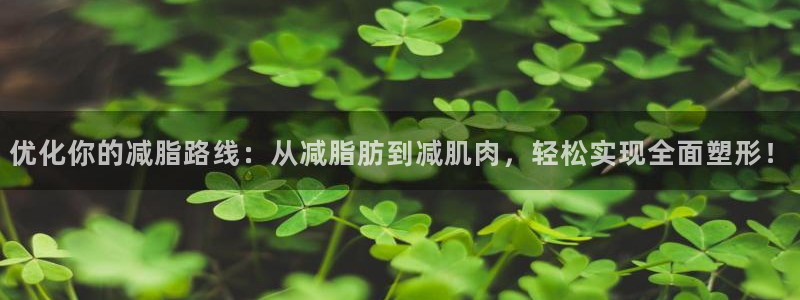 好博体育官网下载是干嘛的公司：优化你的减脂路线：从减脂肪到减