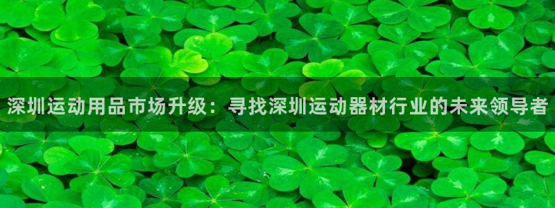 海南好博体育官网下载：深圳运动用品市场升级：寻找深圳运动器材